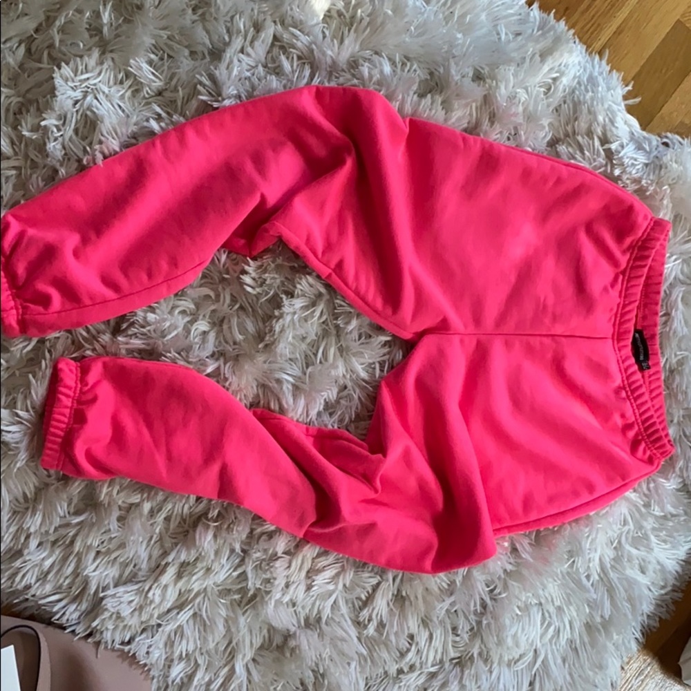 Hot pink joggers